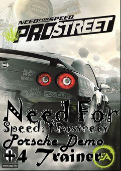 Box art for Need
For Speed: Prostreet Porsche Demo +4 Trainer