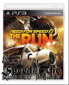 Box art for Need
For Speed: The Run +10 Trainer