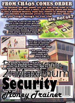 Box art for Prison
Tycoon 2: Maximum Security Money Trainer