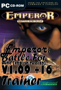 Box art for Emperor:
Battle For Dune [english/russian] V1.09 +16 Trainer
