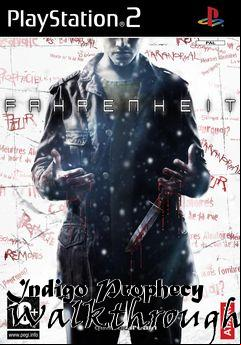 Box art for Indigo Prophecy Walkthrough