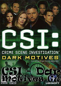 Box art for CSI - Dark Motives Guide