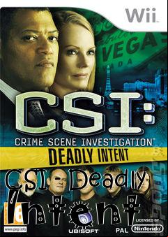 Box art for CSI - Deadly Intent