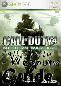 Box art for Call of Duty - Weapons Guide