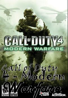 Box art for Call of Duty 4 - Modern Warfare