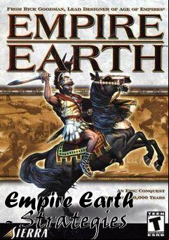 Box art for Empire Earth - Strategies