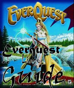 Box art for Everquest II - Lingo Guide