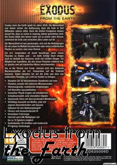 Box art for Exodus from the Earth