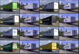 Euro Truck Simulator 2 Trailer Pack with Realistic Texture v.2.0 mod screenshot
